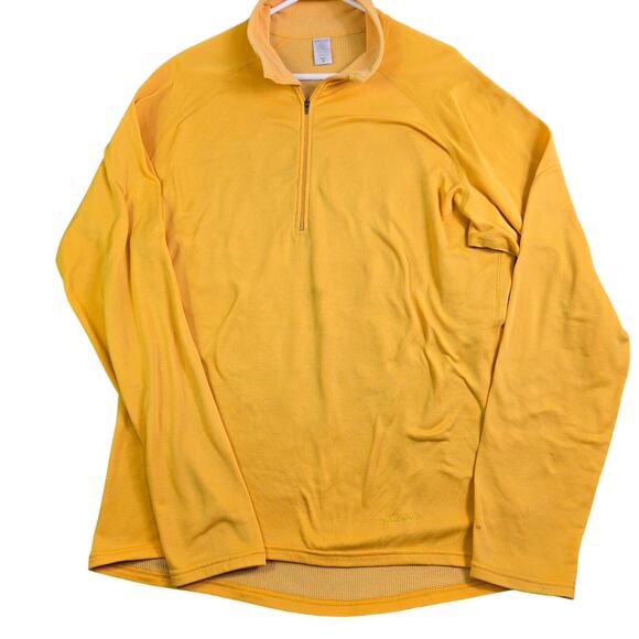 Vintage Patagonia Capilene 1/4 Zip Base Layer Top Men's Medium Yellow Polartec - Picture 1 of 14
